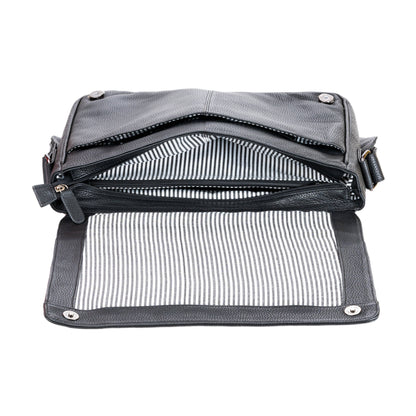 Leather Laptop Bag Berlin - Black GW588BLK