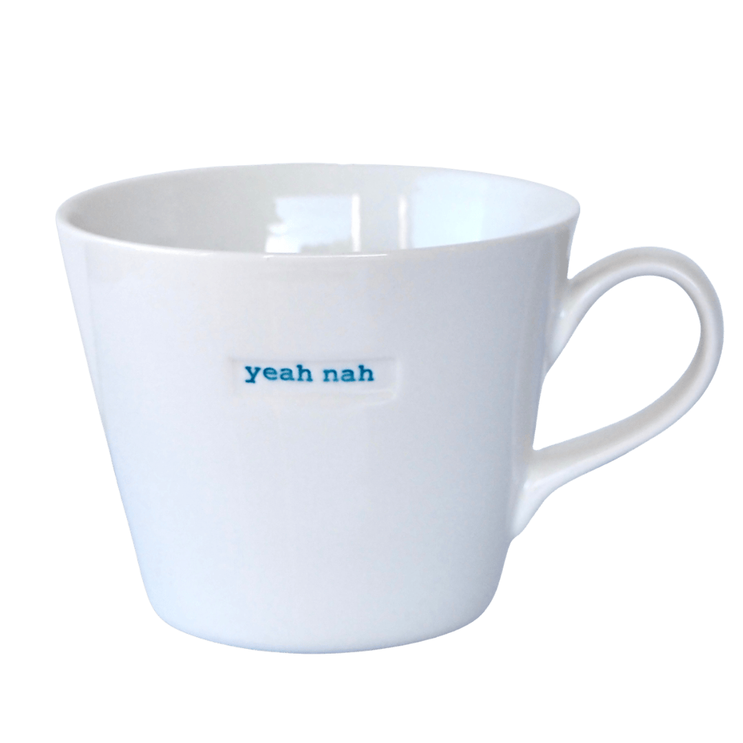 Yeah Nah - 350ml Porcelain Mug - Keith Brymer Jones