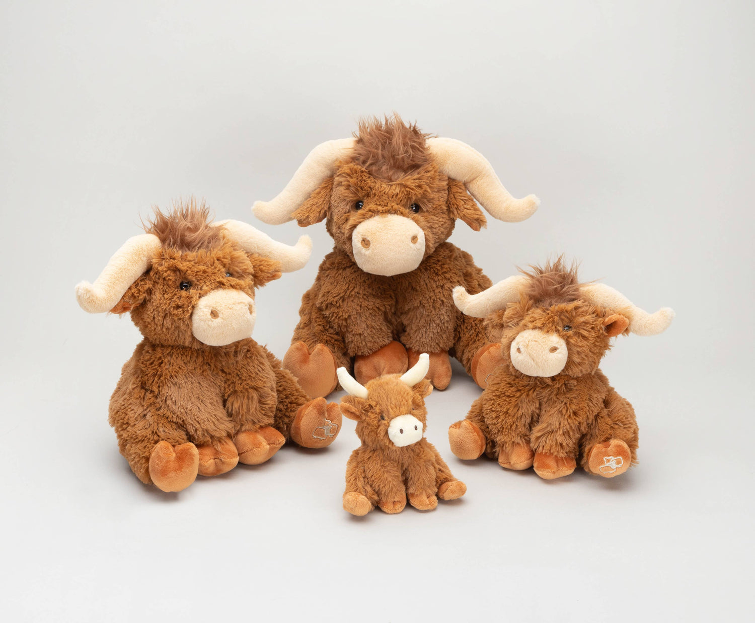 Horny Highland Cow Plush Brown Small Soft Toy - 18cm