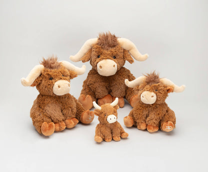 Horny Highland Cow Plush Brown Medium Soft Toy - 23cm