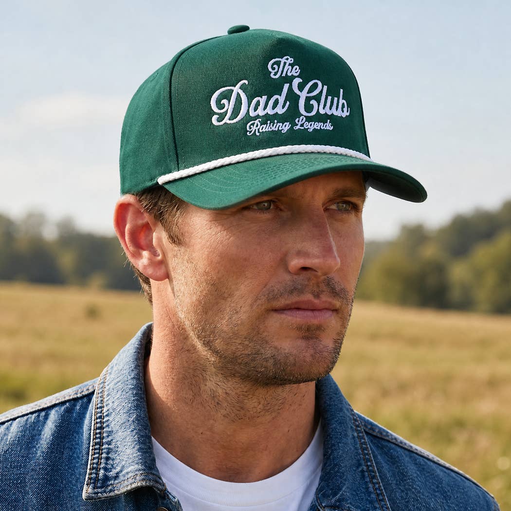 The Dad Club Raising Legends Embroidered Rope Trucker Hat