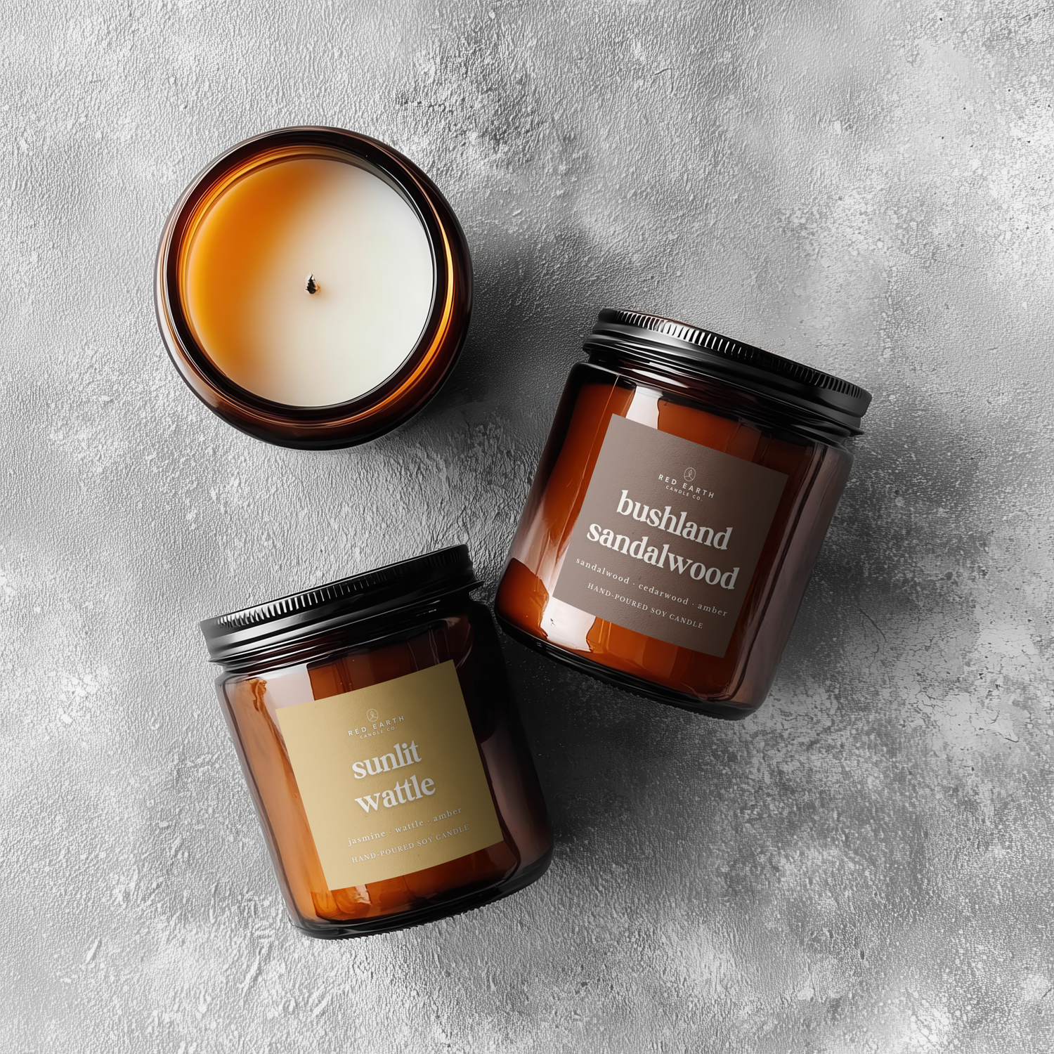 Bushland Sandalwood Soy Candle | 40+hrs