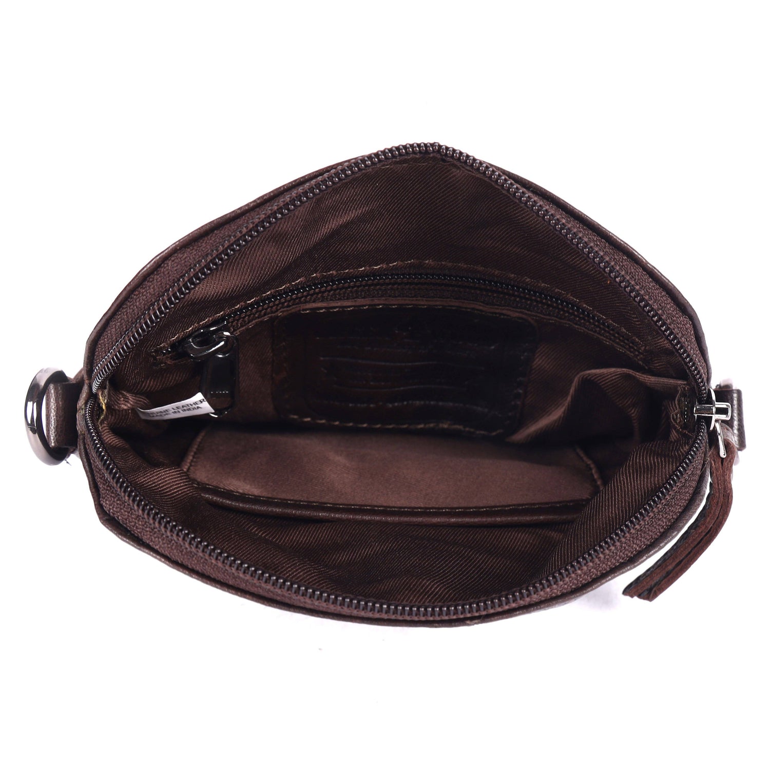 Alder Leather Crossbody Bag – Genuine Leather Sling Bag for Women (Dark Brown)