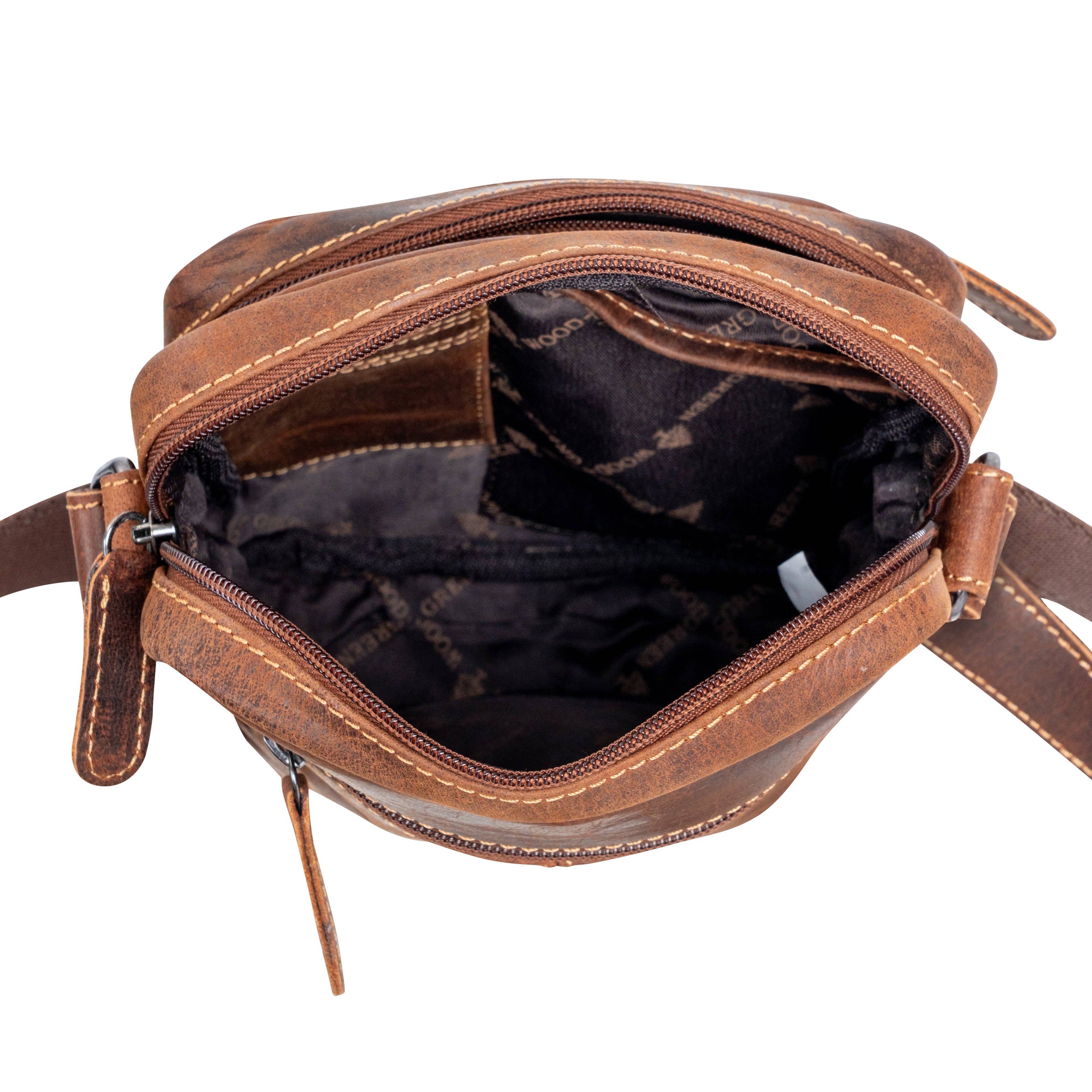 Greenwood Leather Dalton Vintage Messenger Bag