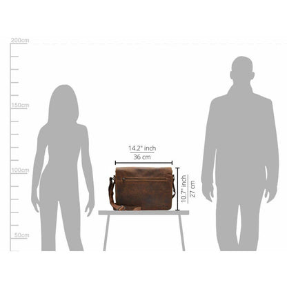 Leather Laptop Bag Berlin - Sandel GW588SAN