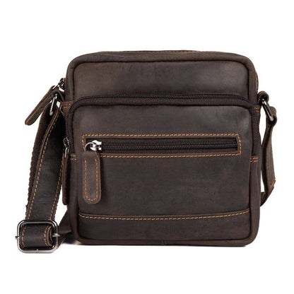 Leather Shoulder Bag Oliver- Brown GW355012BRN