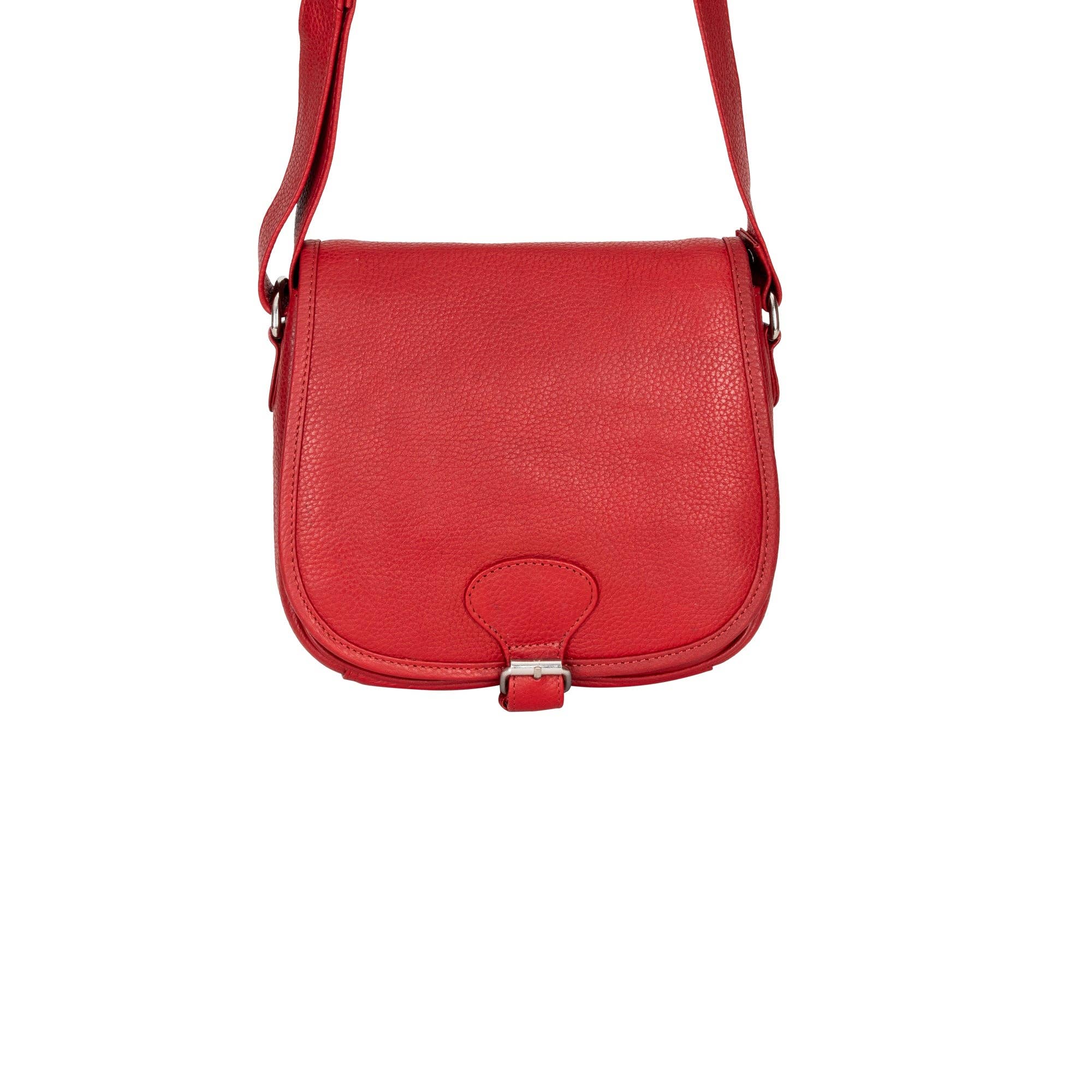 Wildera Leather “Lennon” Crossbody Bag – Full-Grain Leather Shoulder Bag