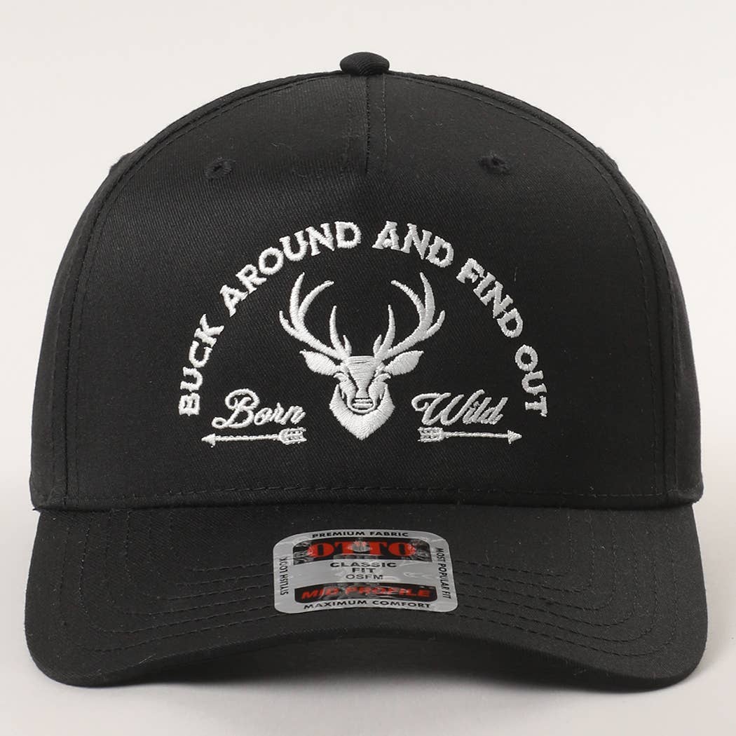 Buck Around And Find Out Embroidered Trucker Hat