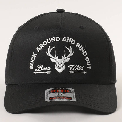 Buck Around And Find Out Embroidered Trucker Hat