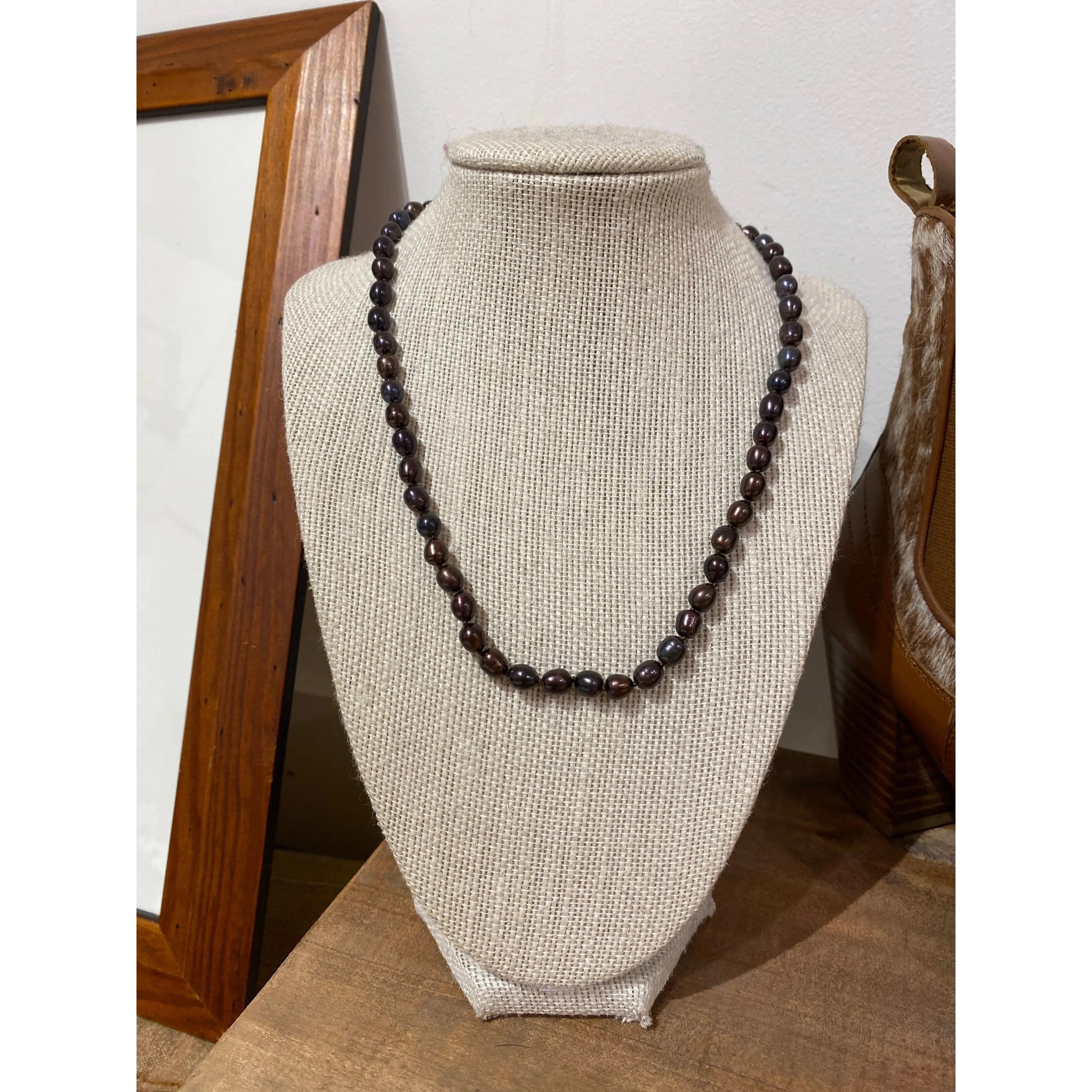 Brown Fresh water Pearl necklace 