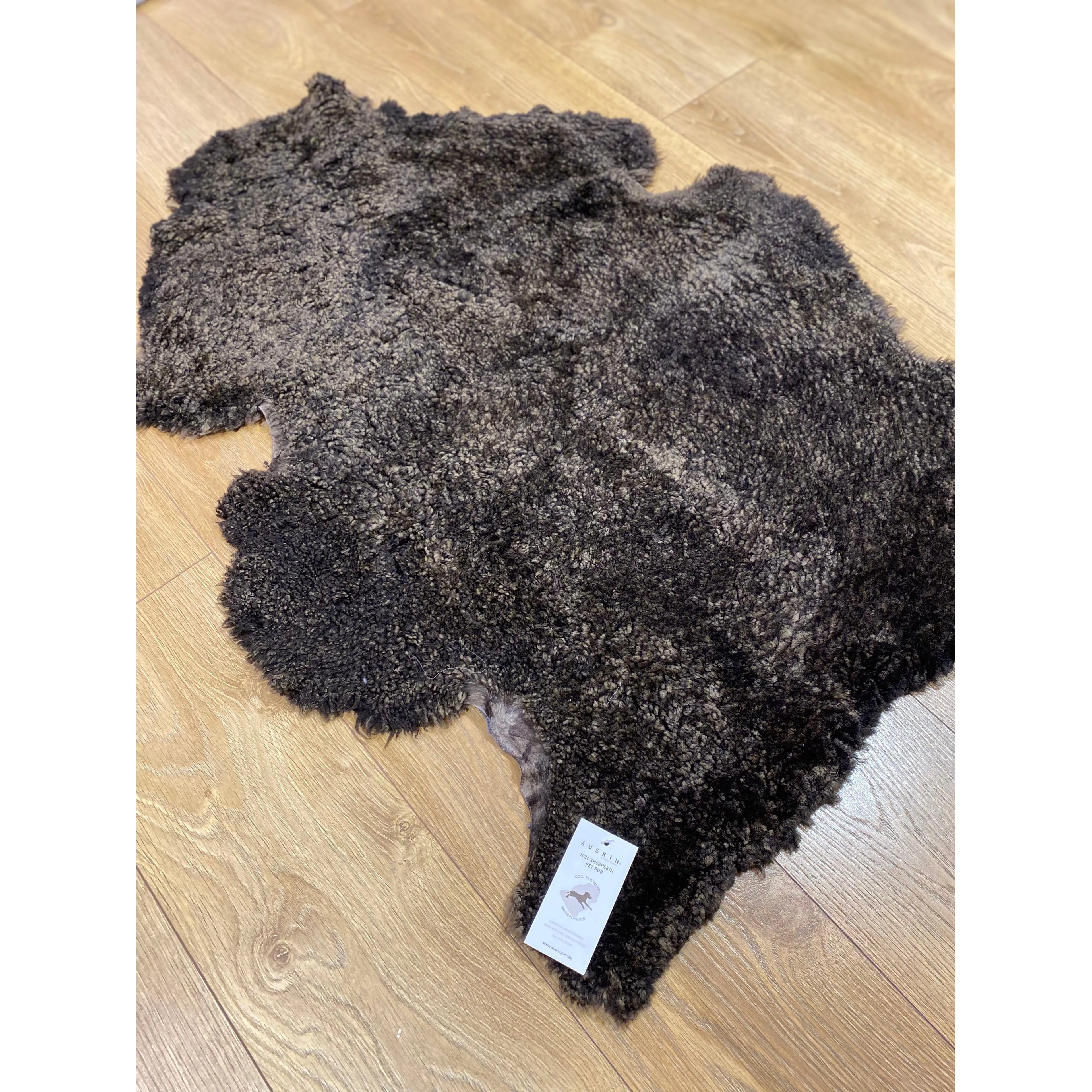 Sheepskin Pet Rug Espresso 