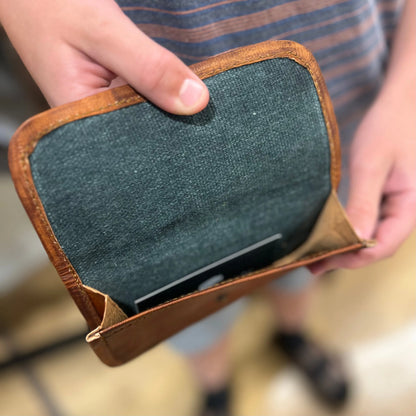 Leather Pouch tobacco - Press Stud