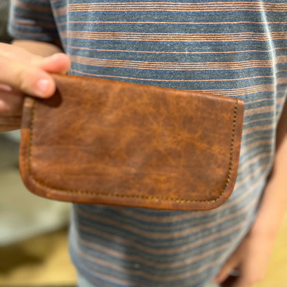 Leather Pouch tobacco - Press Stud