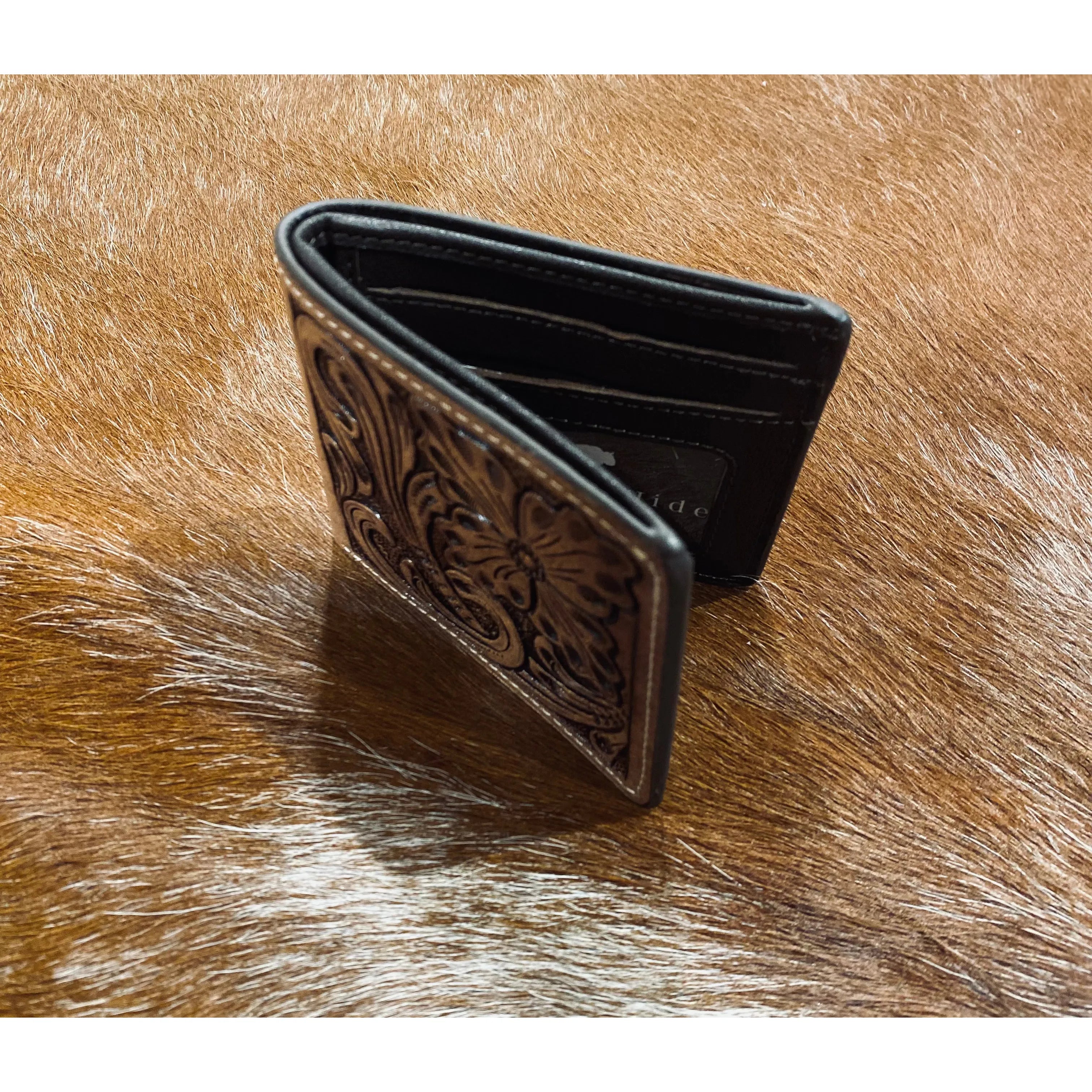 Tooled Leather Wallet 