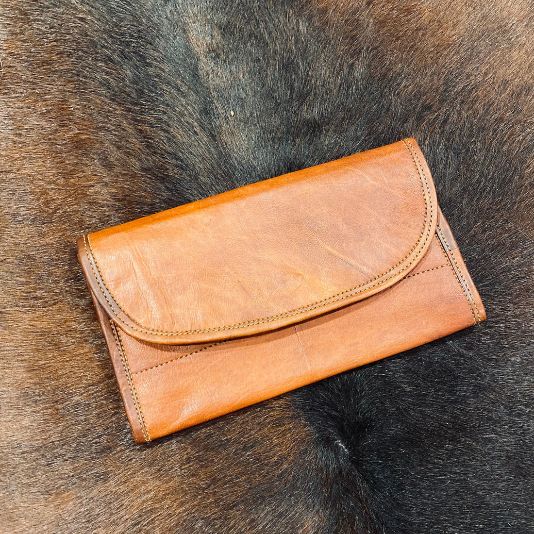 Leather wallet midi size