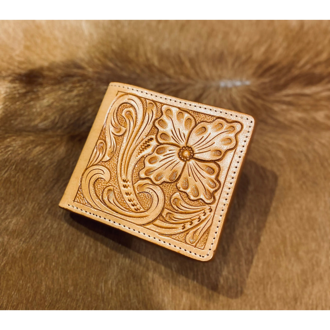 Tooled Leather Wallet 