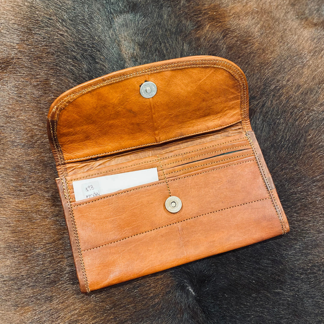 Leather wallet midi size