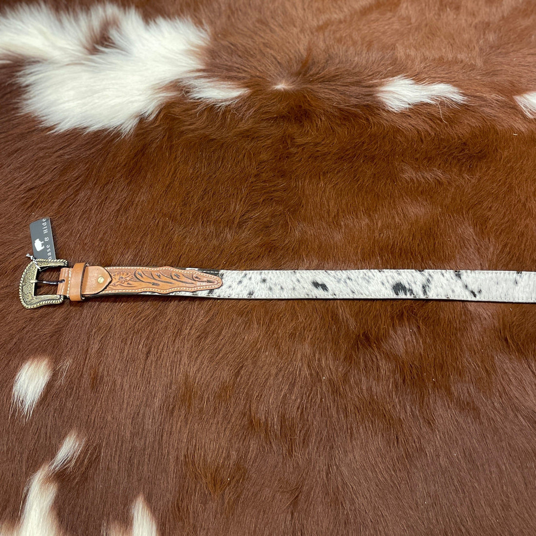 Tooled Leather Belt (large)