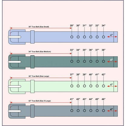 Tooled Leather Belt (large) 