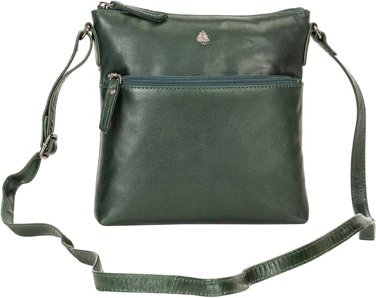 Maple crossbody shoulder bag- Bottle Green