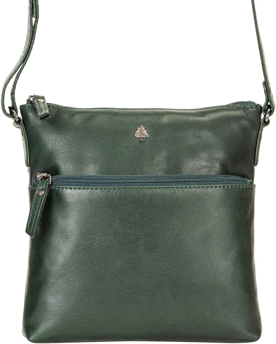 Maple crossbody shoulder bag- Bottle Green