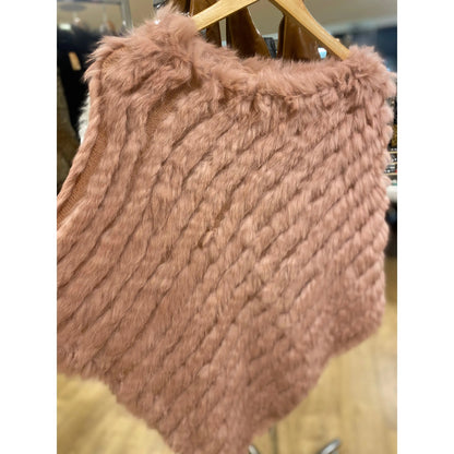 Poncho- Nude Pink