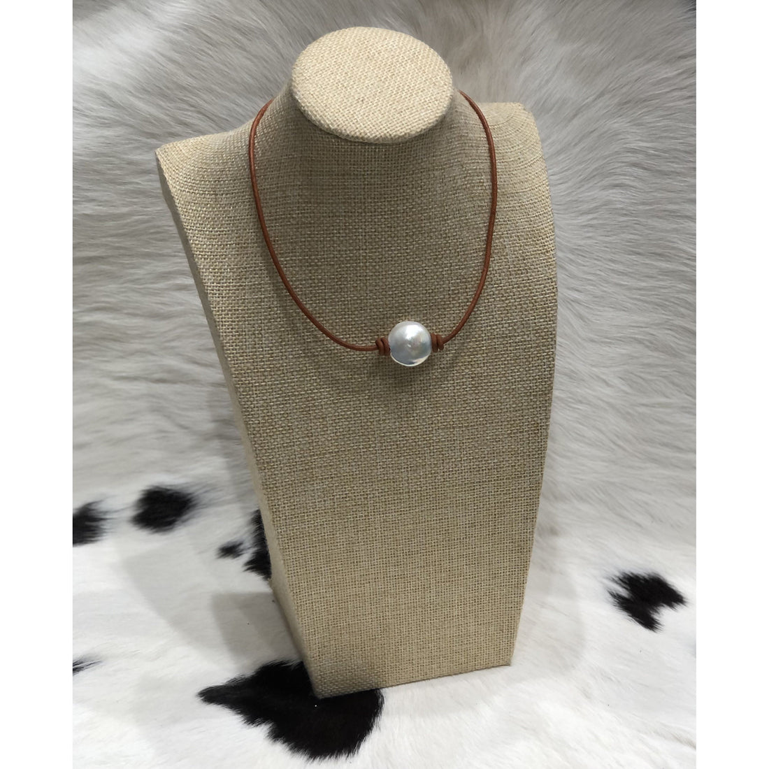 Coin pearl necklace 