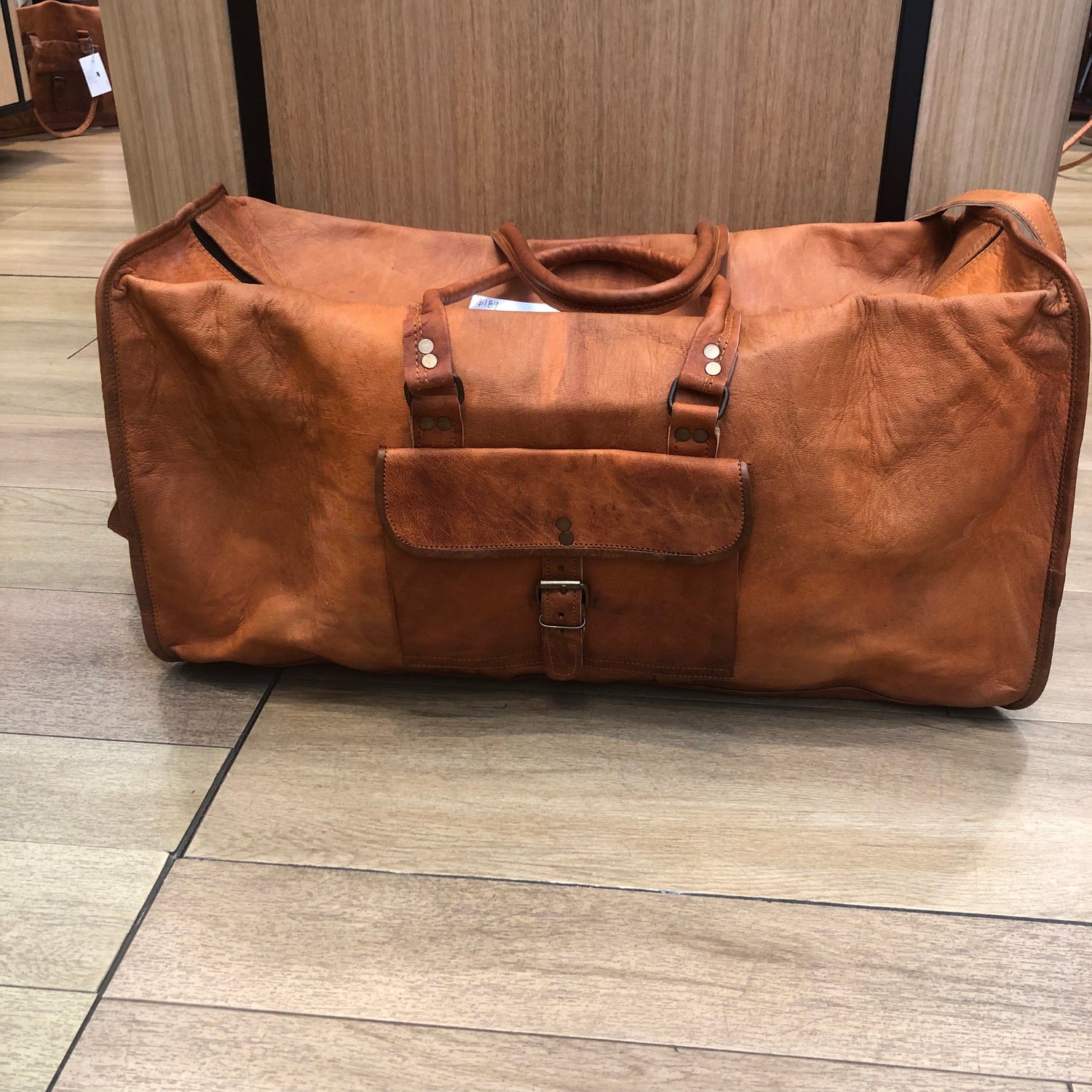 Leather Weekender Bag (large) overnight bag