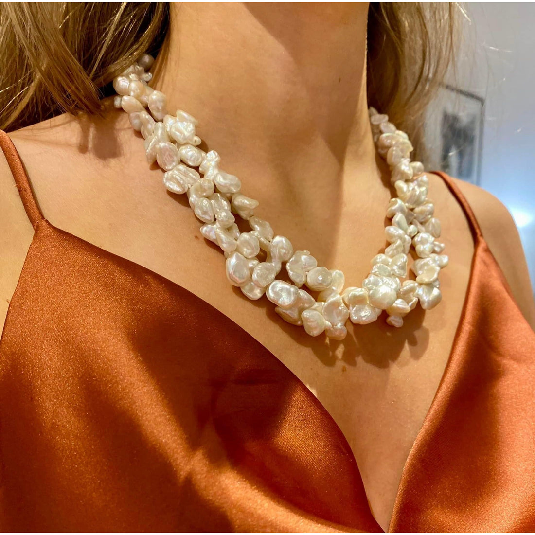 Baroque Keshi Pearl necklace 