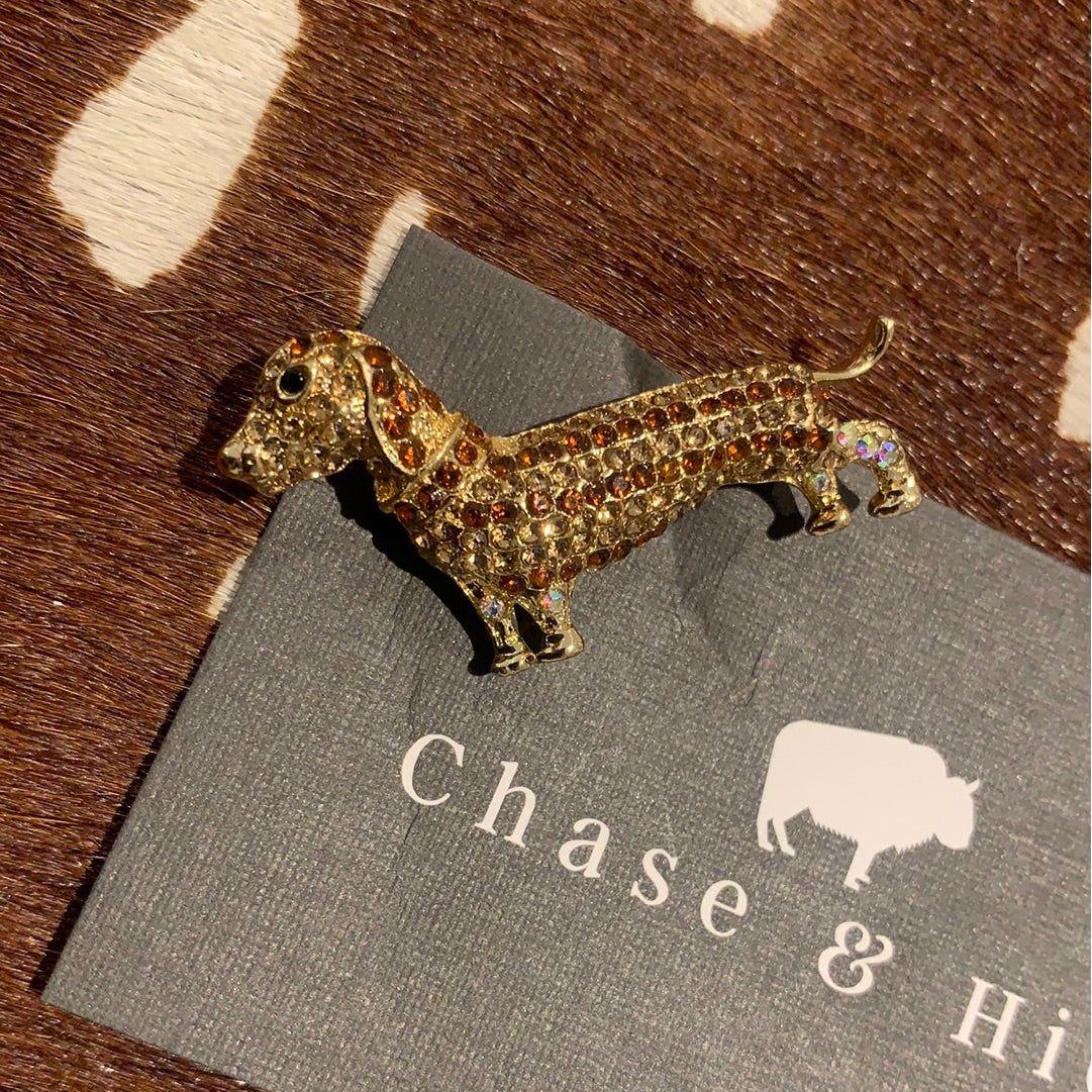 Sausage Dog brooch 