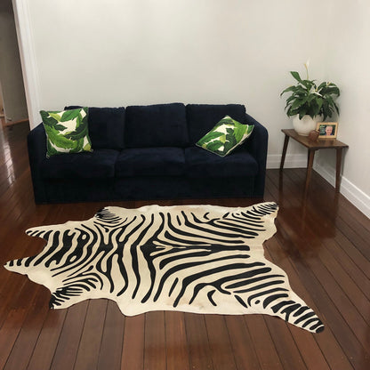 Zebra Hide - Printed Cowhide