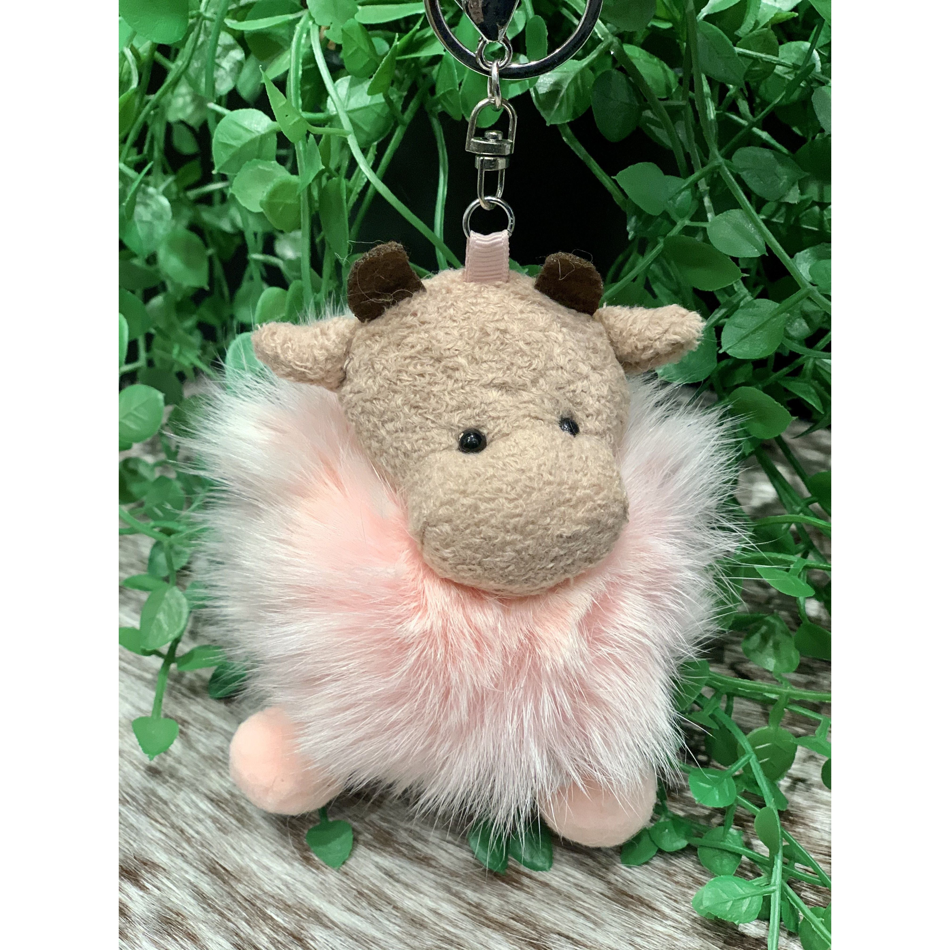 Cow Keychain brown - Chase & Hide Pty Ltd