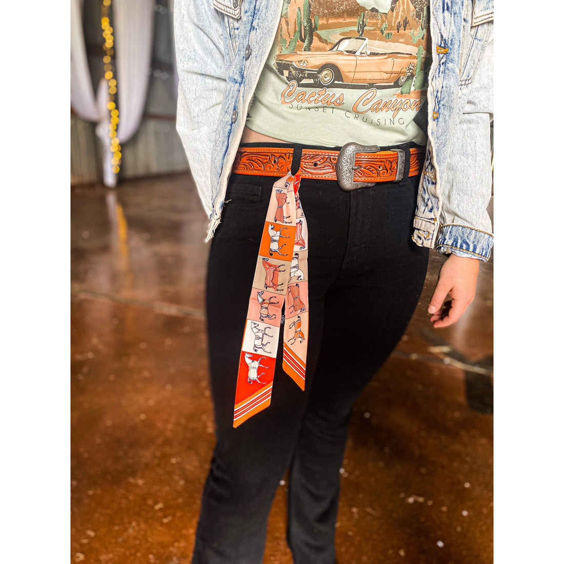 Tooled Leather Belts