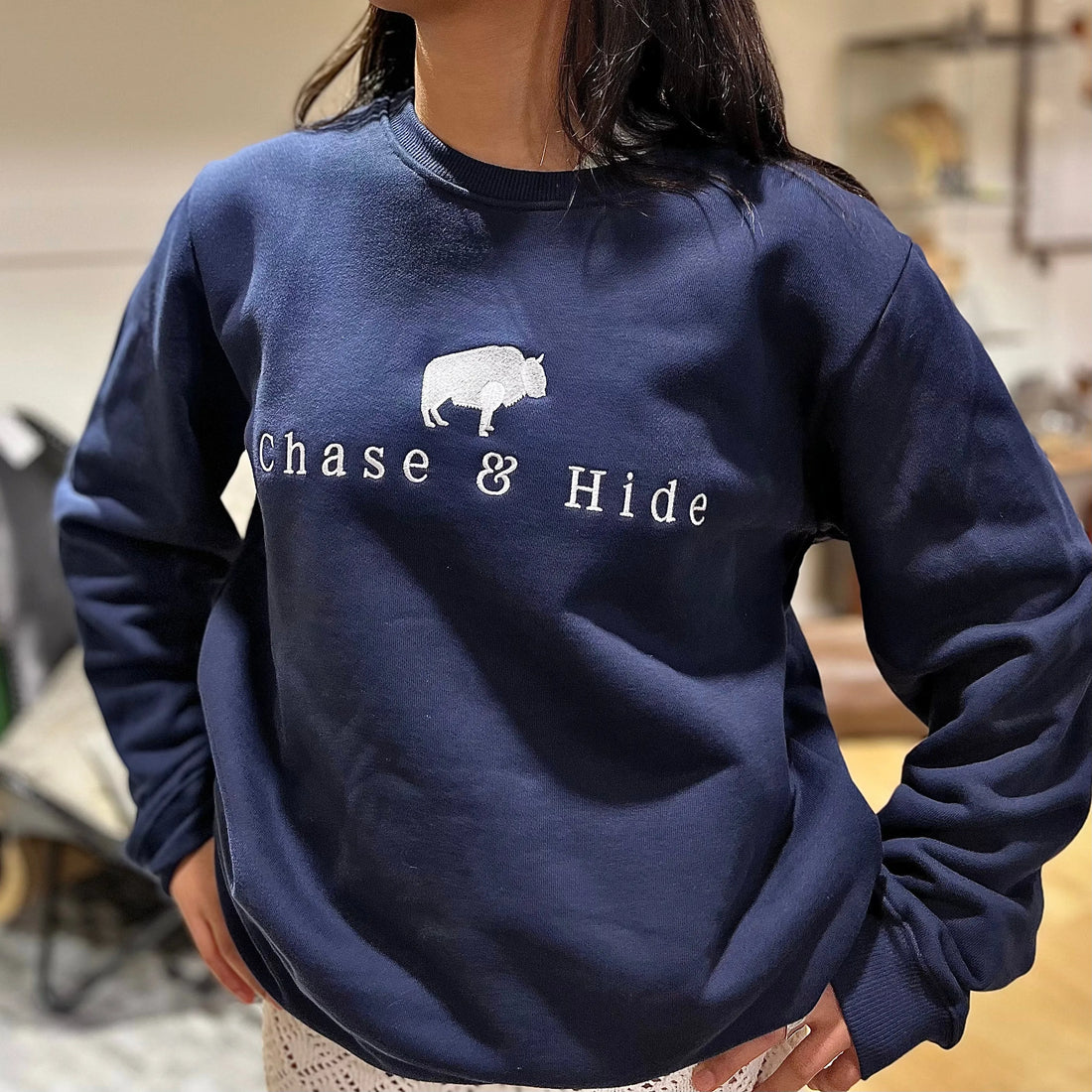 Chase and Hide Crew Neck Jumpers