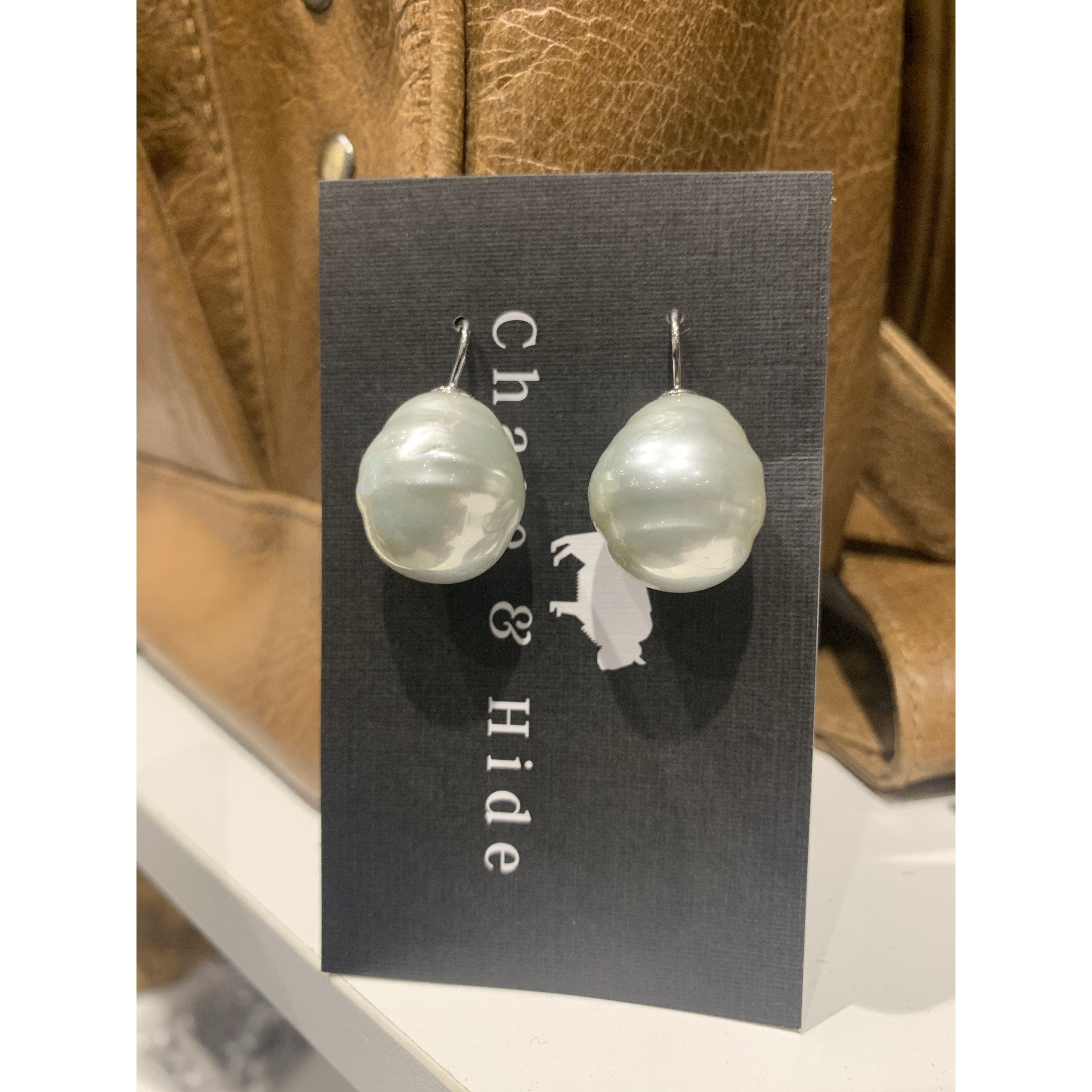 Spanish Faux Pearl earrings silver 