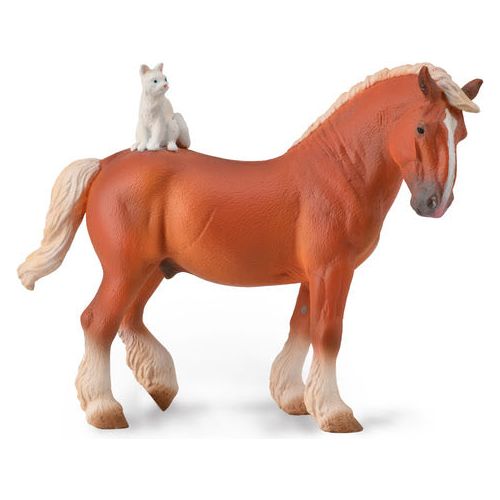 Draft Horse with Cat Horse Toy