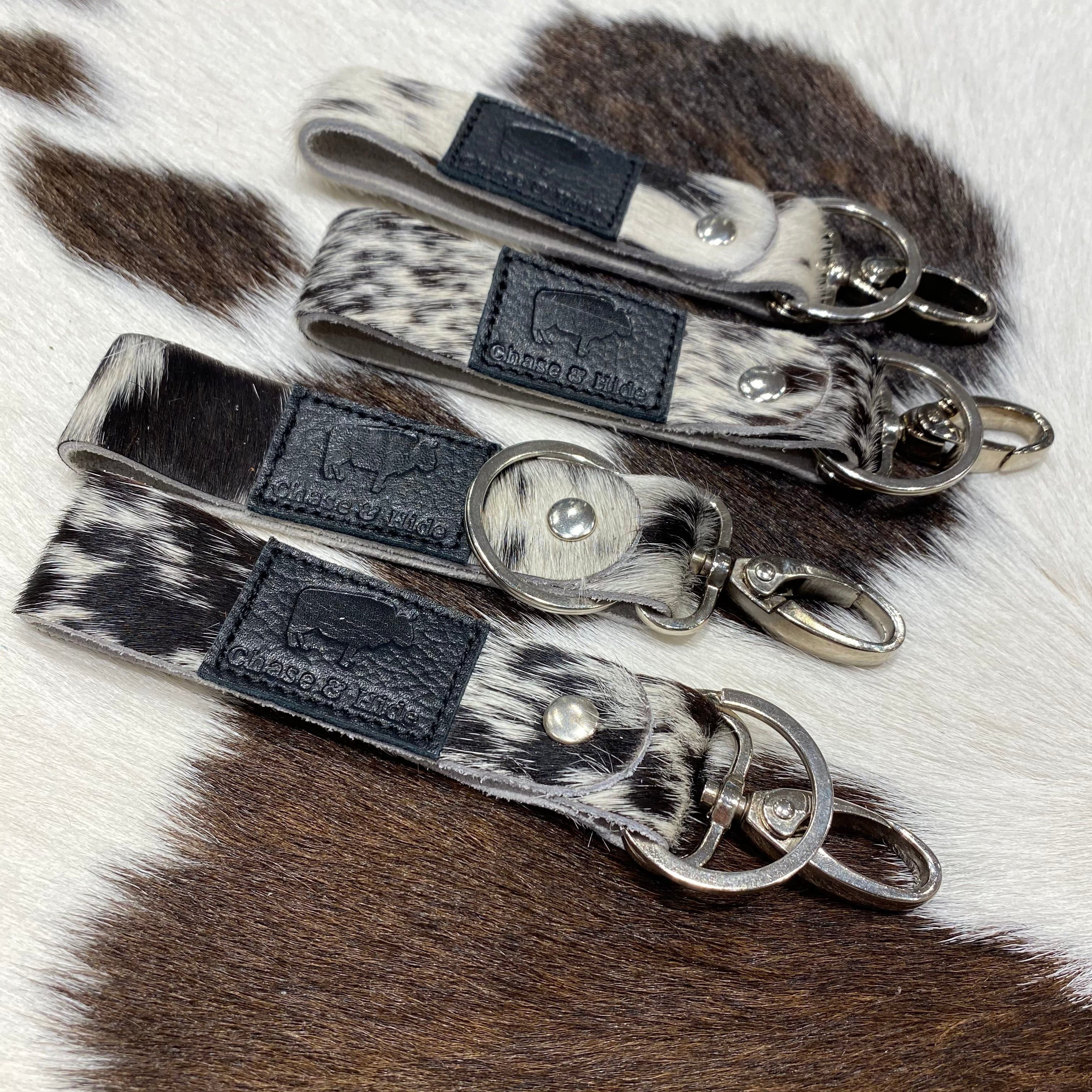 Cow Keychain brown - Chase & Hide Pty Ltd