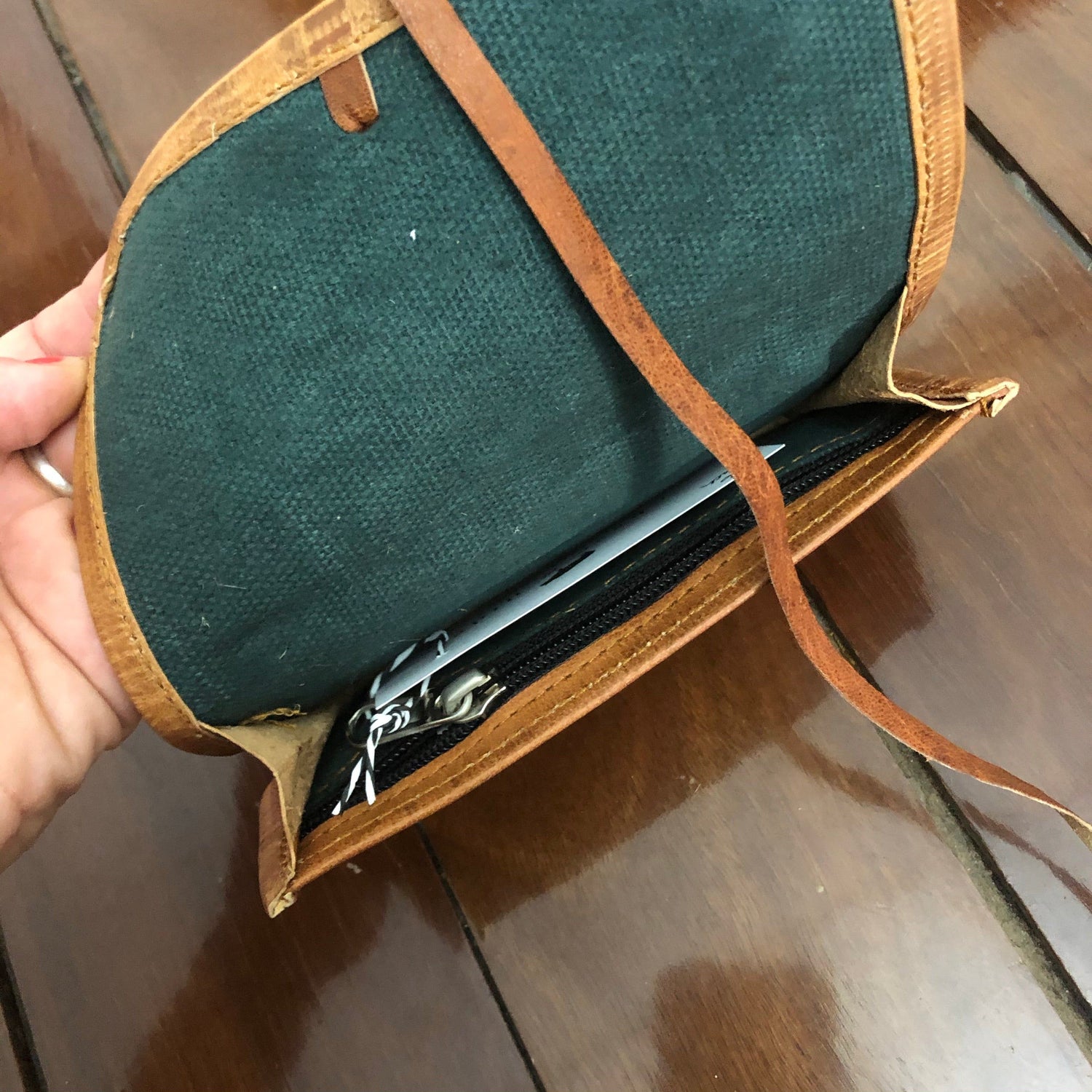 Leather Pouch tobacco - string