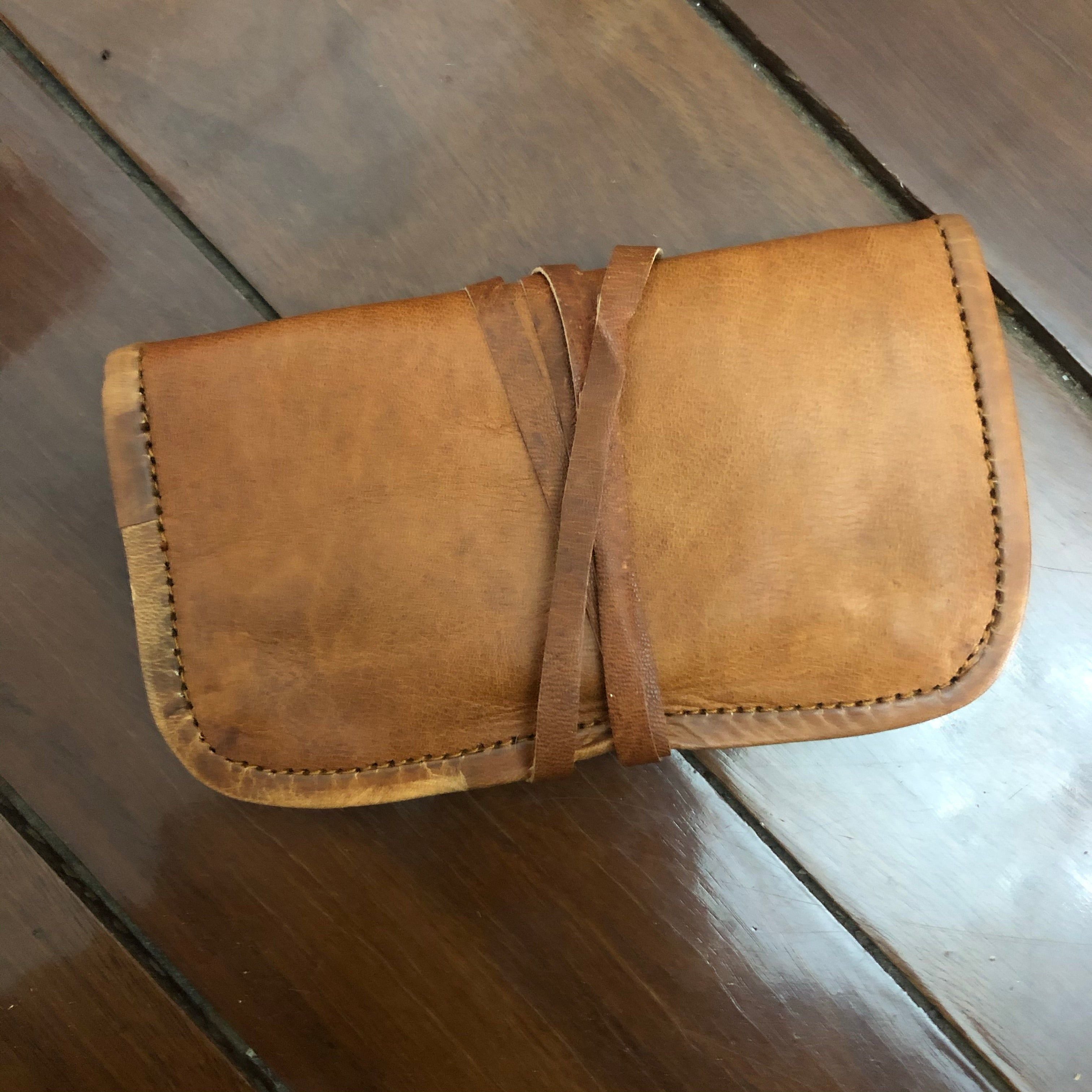 Leather Pouch tobacco - string