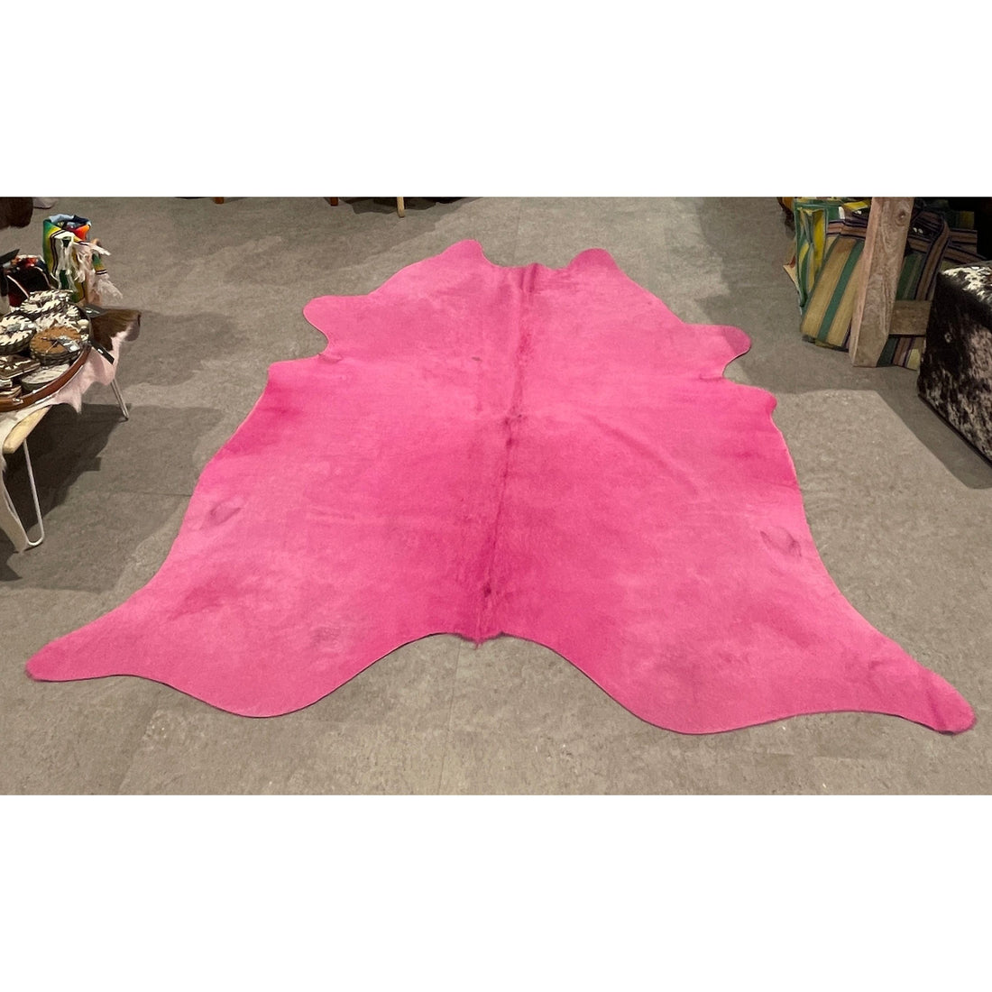 Pink Cow Hide Rug