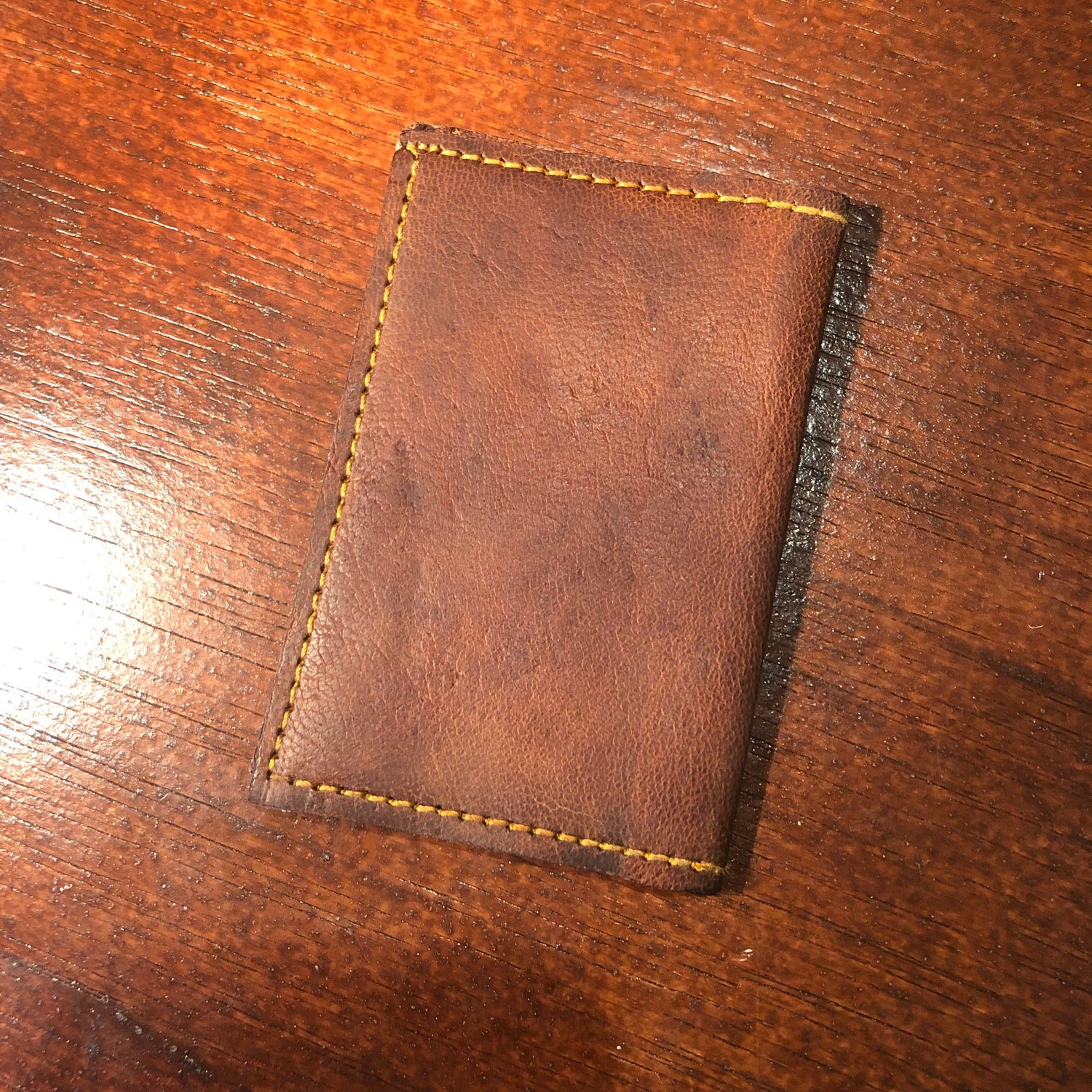 Card Wallet Raw Leather 