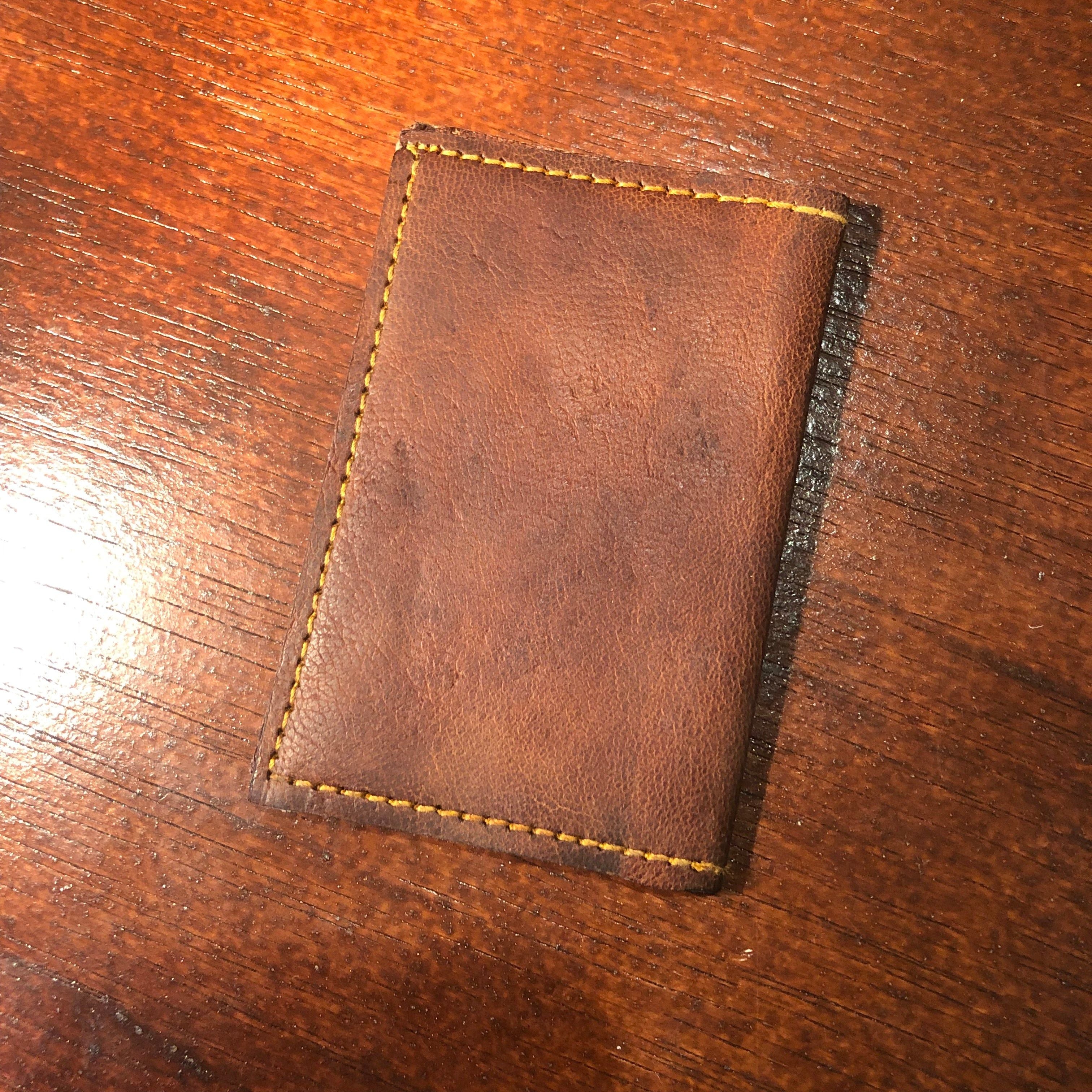 Card Wallet Raw Leather 