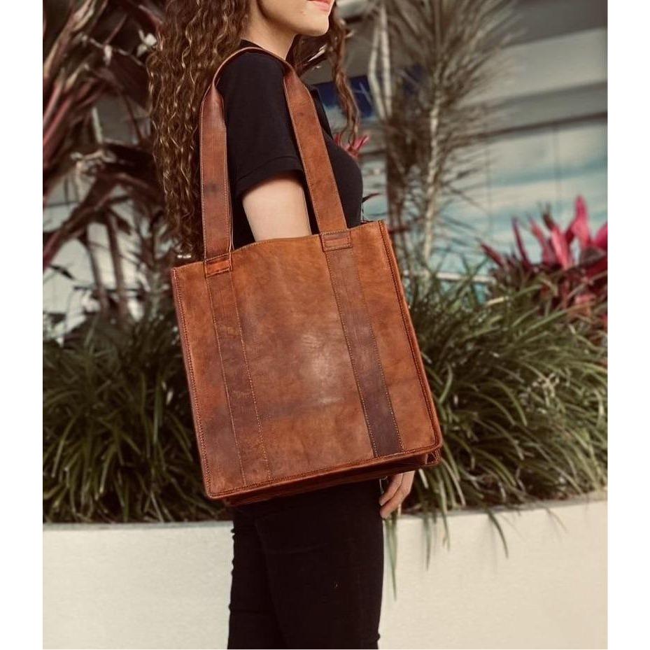Leather Shopper