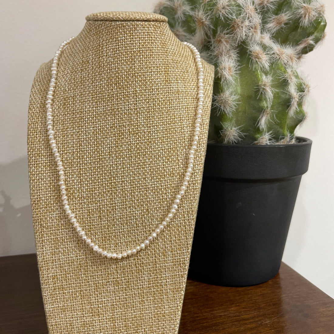 Seed Pearl Choker Necklace 