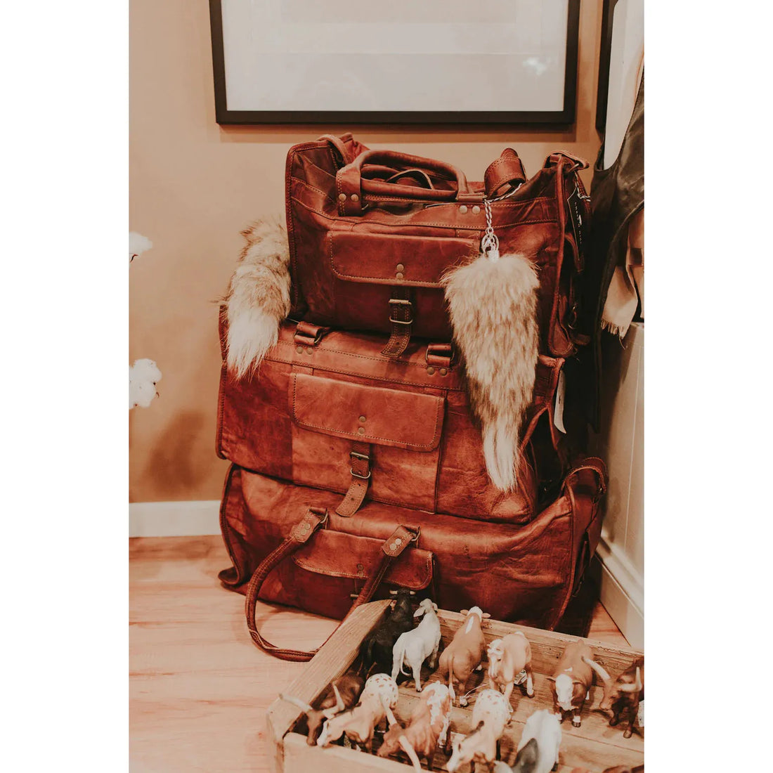 Leather Weekender Bag (large) overnight bag