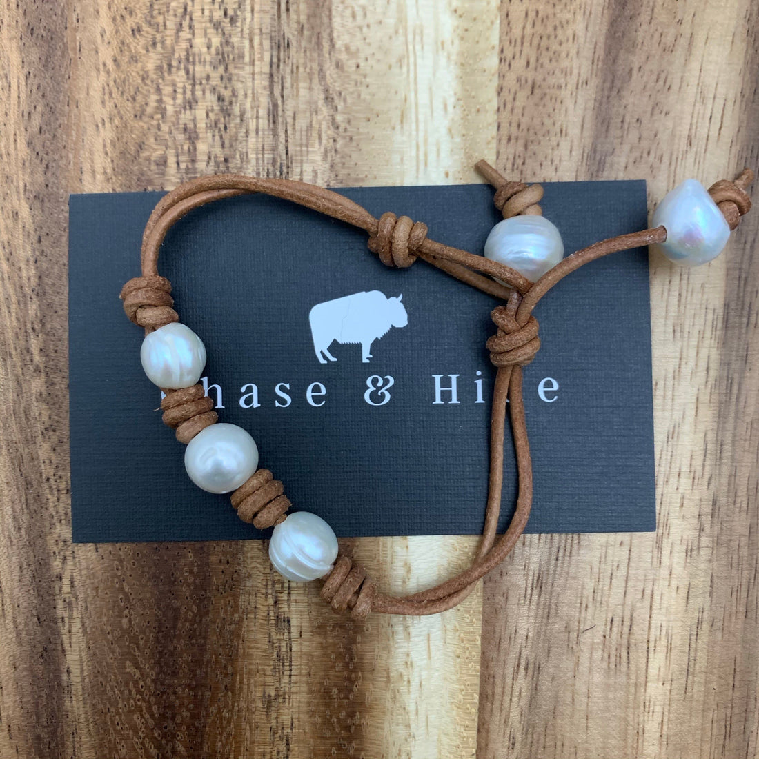 Natural Brown and Freshwater Pearl bracelet 